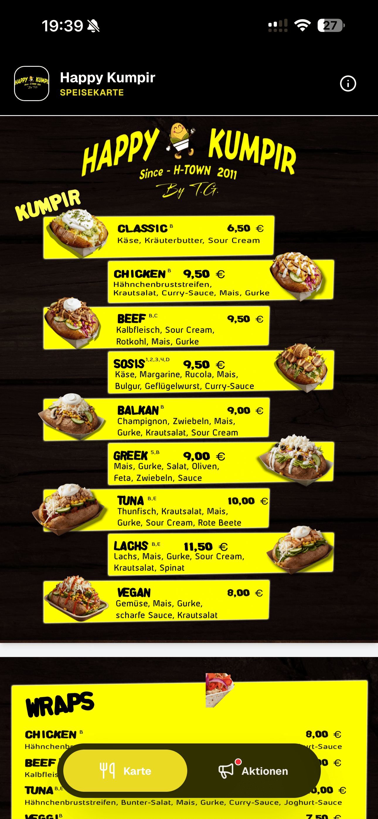 Modernes Burger Design